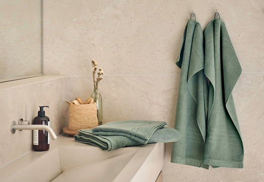 Helle Frotté 50x70 cm Grön