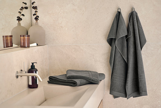 Helle Frotté 50x70 cm Grå