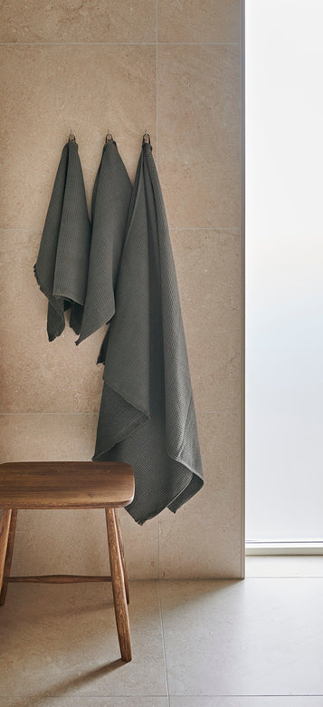 Haze Frotté 90x150 cm Grå