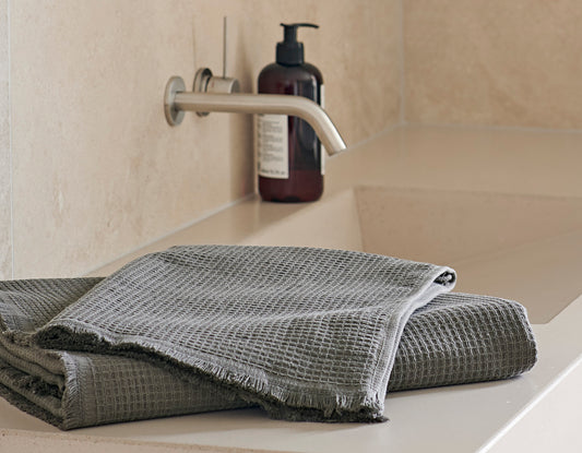 Haze Frotté 50x70 cm Grå