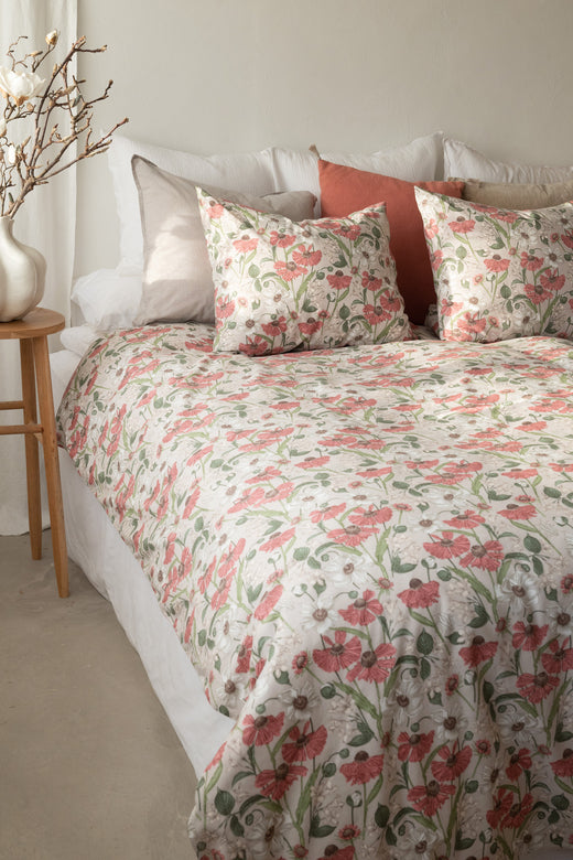 2-Dels Set Fleur Rosa
