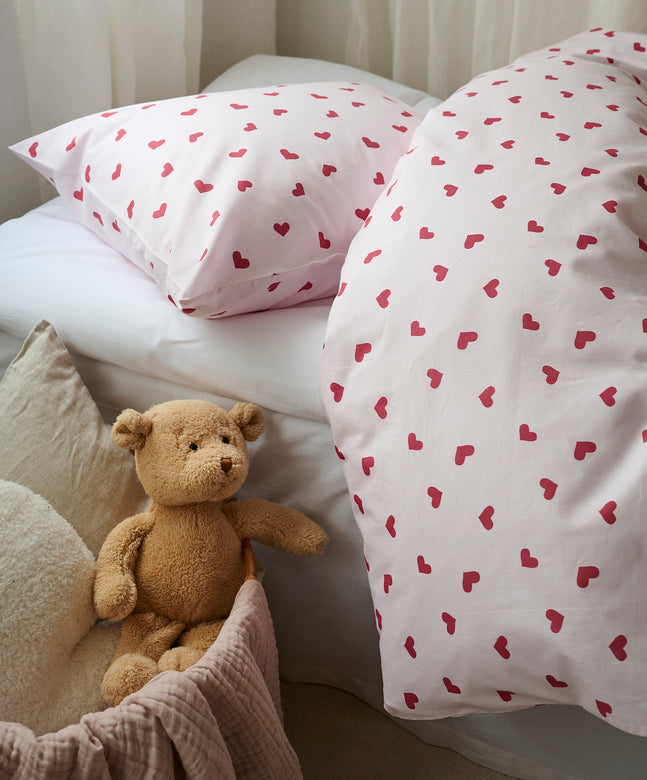 2-Dels Set Hjärtrud Rosa