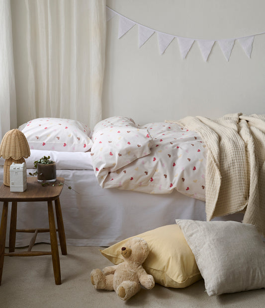 2-Dels Set Hjärtrud Beige