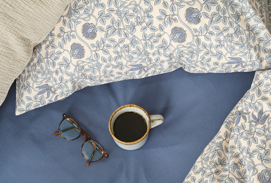 2-Dels Set Botanique Blå