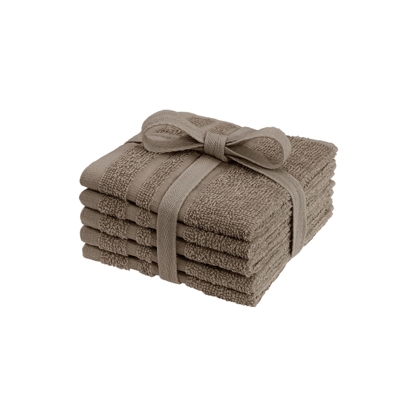 Basic Frotté Tvättlappar 25x25 cm Brun