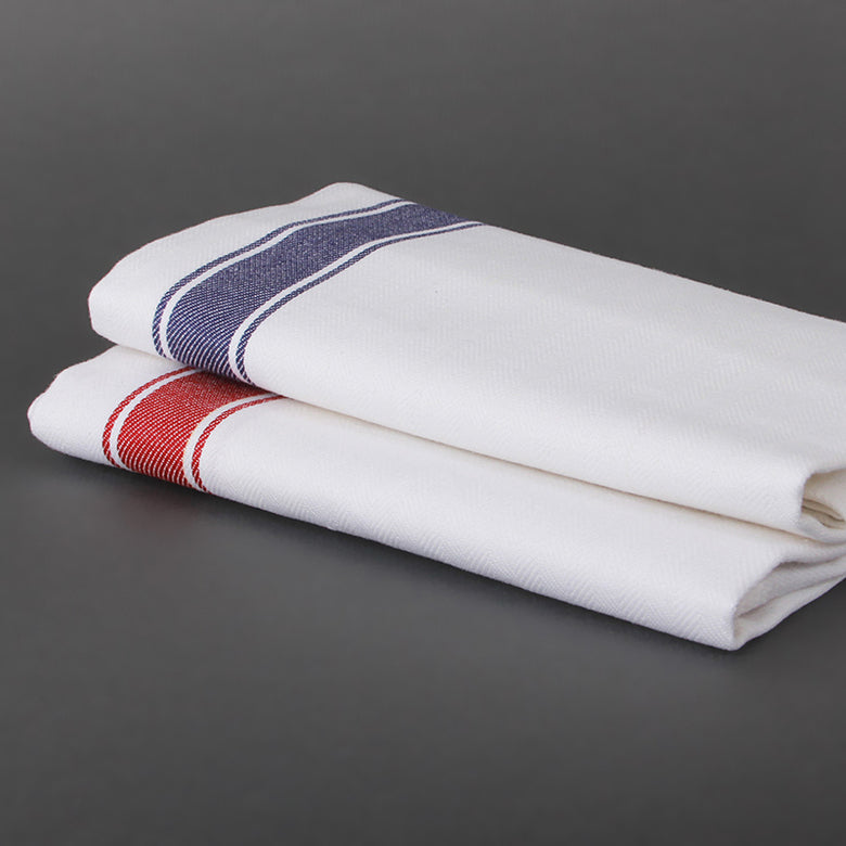 John Kökshandduk 50x70 cm Vit med Blå rand