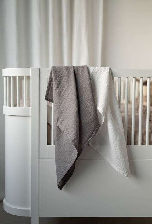 Muslinwrap 70x70 Mörkgrå, 2 Pack
