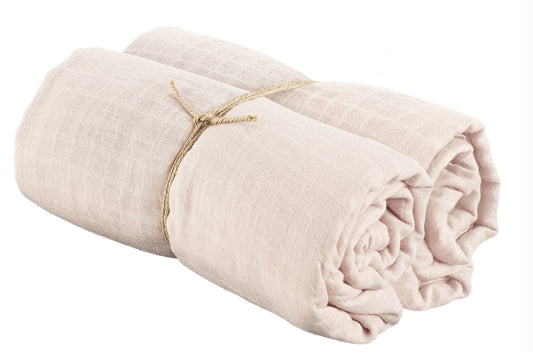 Muslinwrap 110x110 Rosa, 2 Pack