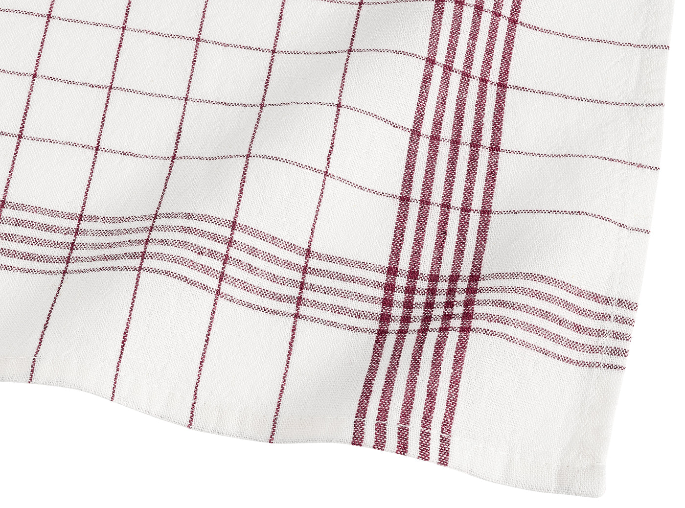 Glashandduk 50x70 cm Rutig Röd