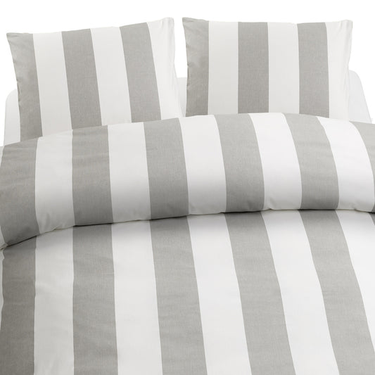 3-Dels Set Block Stripe Grå Dubbel