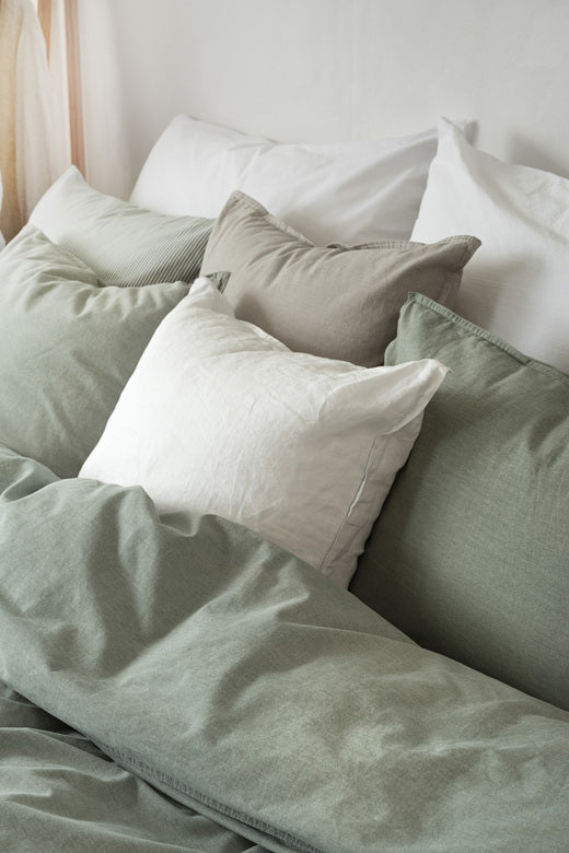 2-Dels Set Washed Grön