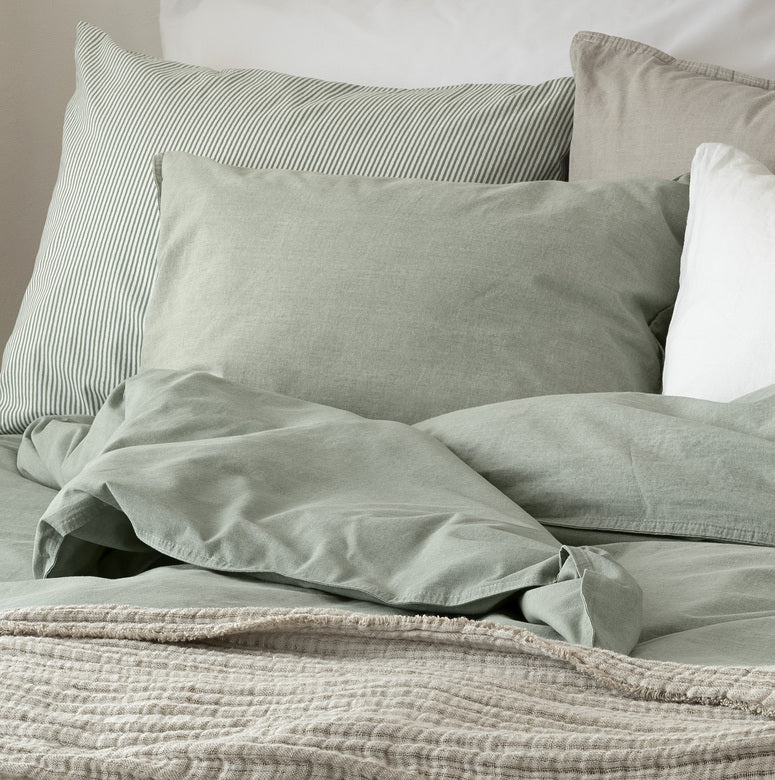 2-Dels Set Washed Grön