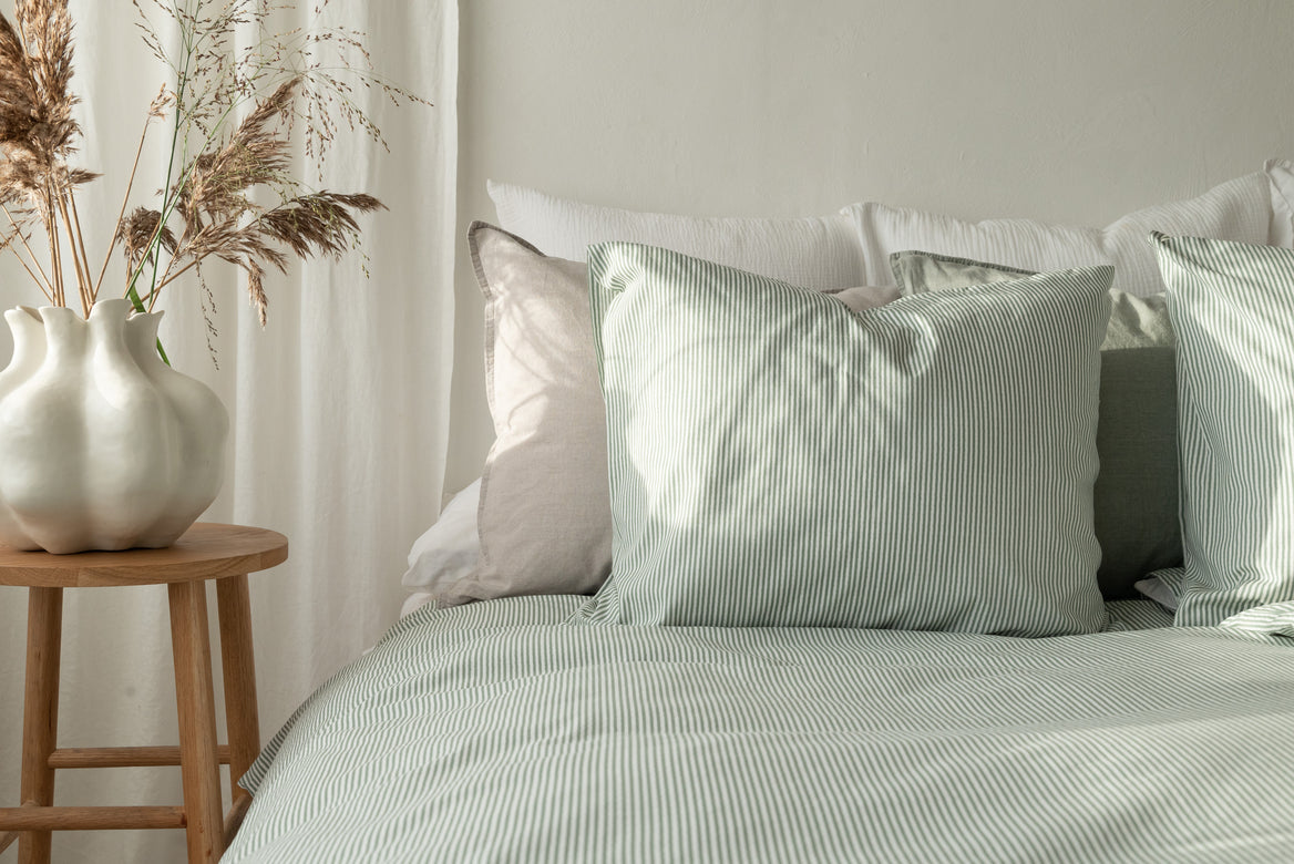 3-Dels Set Thelma Stripe Grön Dubbel