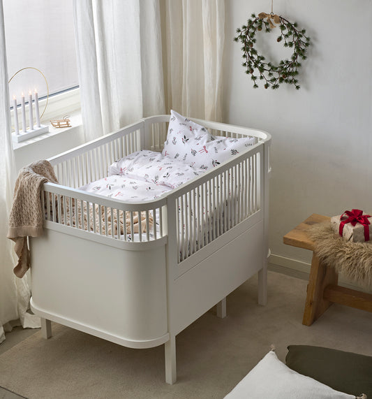 2-Dels Set Julkvisten Spjälsäng