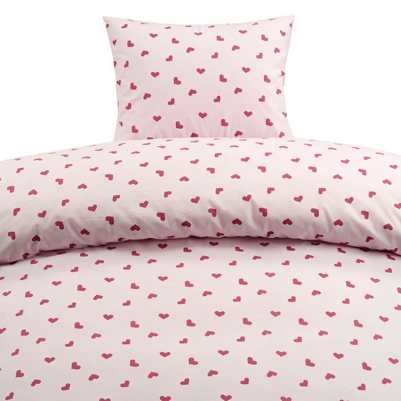 2-Dels Set Hjärtrud Rosa