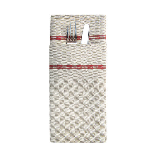 Alice servetthandduk 50x70 cm Röd